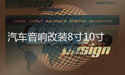 汽车音响改装8寸10寸12寸车载无源低音炮双音圈纯低音喇叭重低音